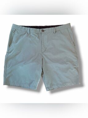 Tommy Bahama Men’s Green Performance Shorts Flat Front Chino Active Size 42